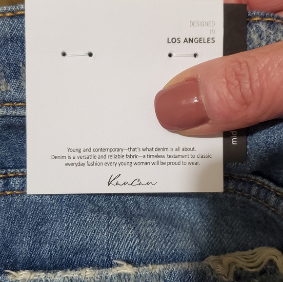 Kan Can Distressed Cut Off Frayed Hem Denim Jean Shorts. NWT. - Picture 8 of 16